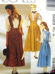 5023 BOX PLT DETACH STRAPS TIED JUMPER,KNIT TOP PATTERN 6,10